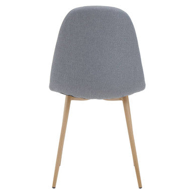 Orsina Salford Grey Dining Chair – Upholstered with Wood Effect Legs