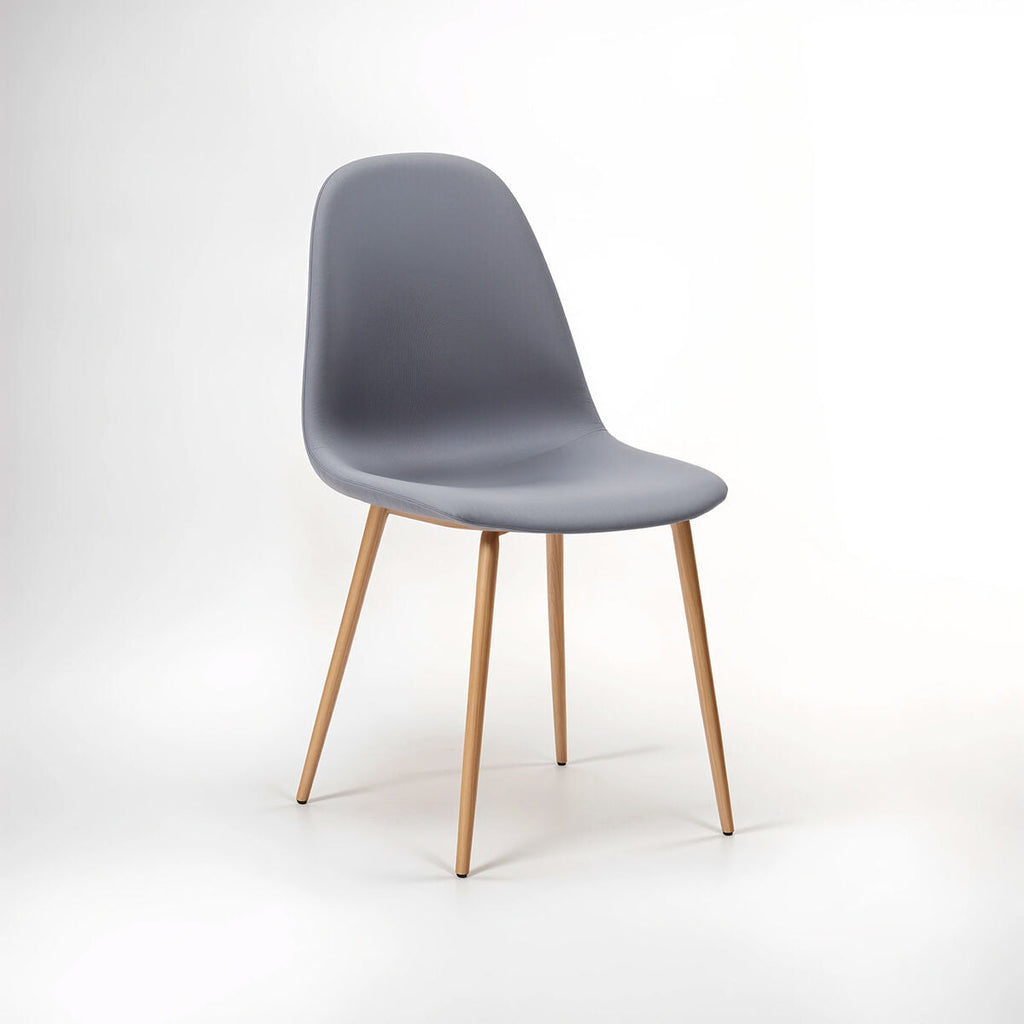 Orsina Salford Grey Dining Chair – Upholstered with Wood Effect Legs