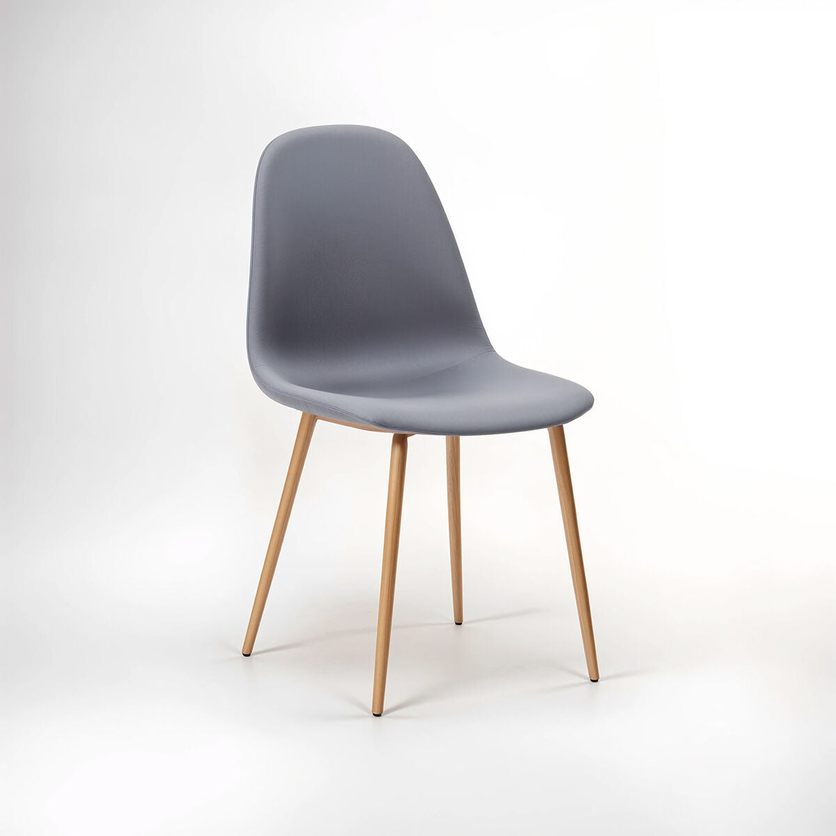 Orsina Salford Grey Dining Chair – Upholstered with Wood Effect Legs