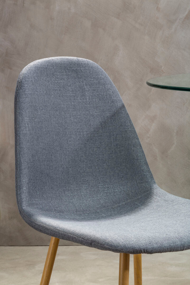 Orsina Salford Grey Dining Chair – Upholstered with Wood Effect Legs
