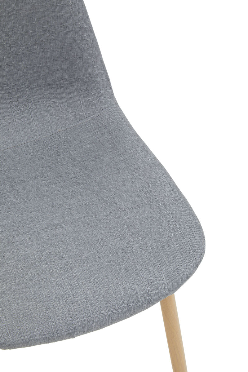 Orsina Salford Grey Dining Chair – Upholstered with Wood Effect Legs