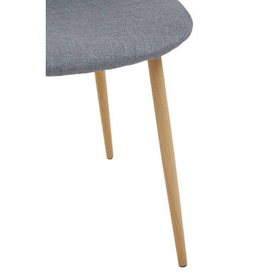 Orsina Salford Grey Dining Chair – Upholstered with Wood Effect Legs