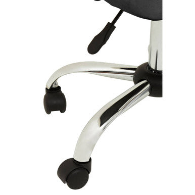 Orsina Brent Grey Faux Leather Home Office Swivel Desk Chair
