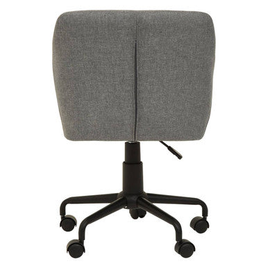 Orsina Brent Tufted Home Office Chair – Grey and Black Swivel Task Chair
