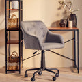 Orsina Brent Tufted Home Office Chair – Grey and Black Swivel Task Chair