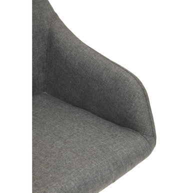 Orsina Brent Tufted Home Office Chair – Grey and Black Swivel Task Chair