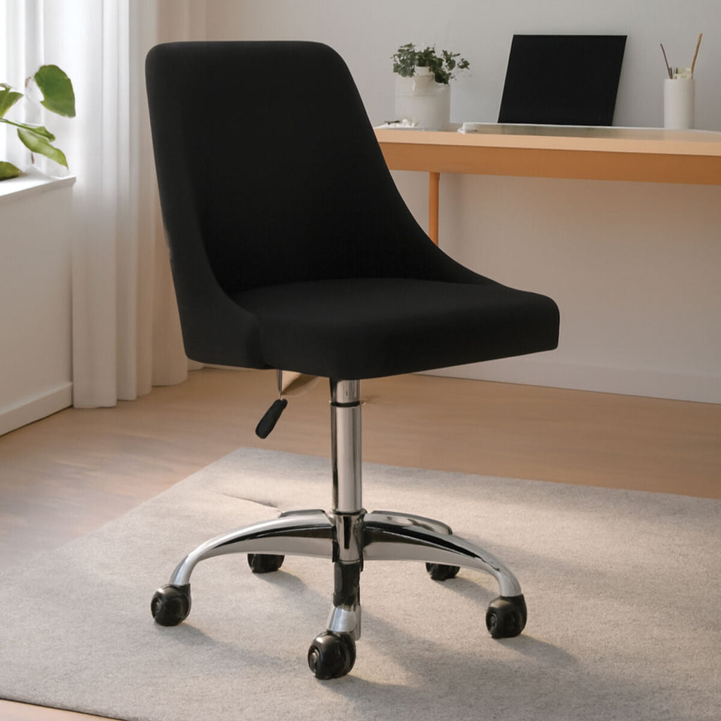Orsina Brent Black Home Office Chair – Modern Swivel Desk Chair