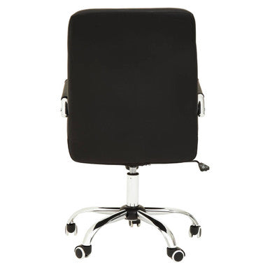Orsina Brent Black Tufted Home Office Chair | Swivel Desk Chair