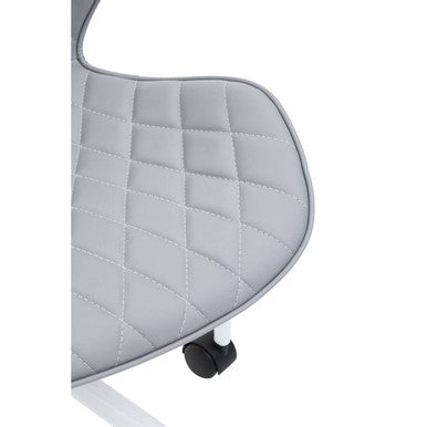 Orsina Brent Home Office Chair – Grey and White Swivel Desk Chair