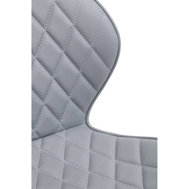 Orsina Brent Home Office Chair – Grey and White Swivel Desk Chair