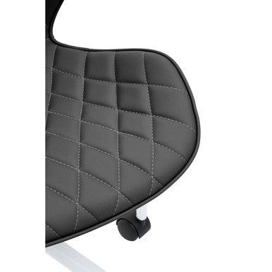 Orsina Brent Home Office Chair – Modern Black and White Swivel Task Chair