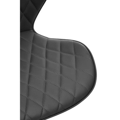 Orsina Brent Armless Home Office Chair – Compact Black Swivel Task Chair