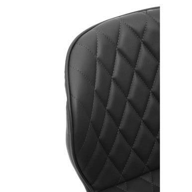 Orsina Brent Armless Home Office Chair – Compact Black Swivel Task Chair