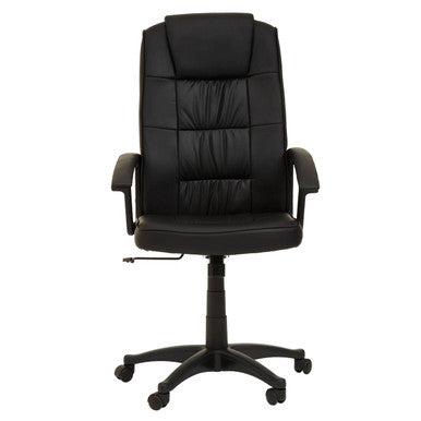Orsina Brent Black Home Office Chair – Swivel Task Desk Chair