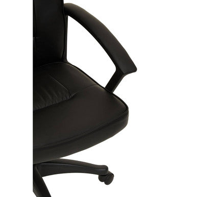Orsina Brent Black Home Office Chair – Swivel Task Desk Chair