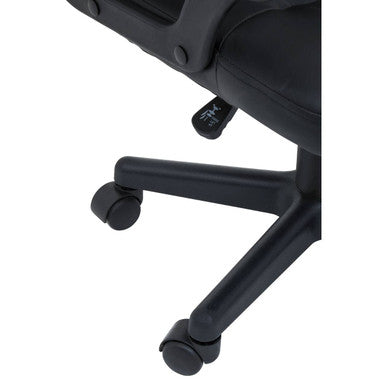 Orsina Brent Small Home Office Chair – Compact Armless Black Desk Chair