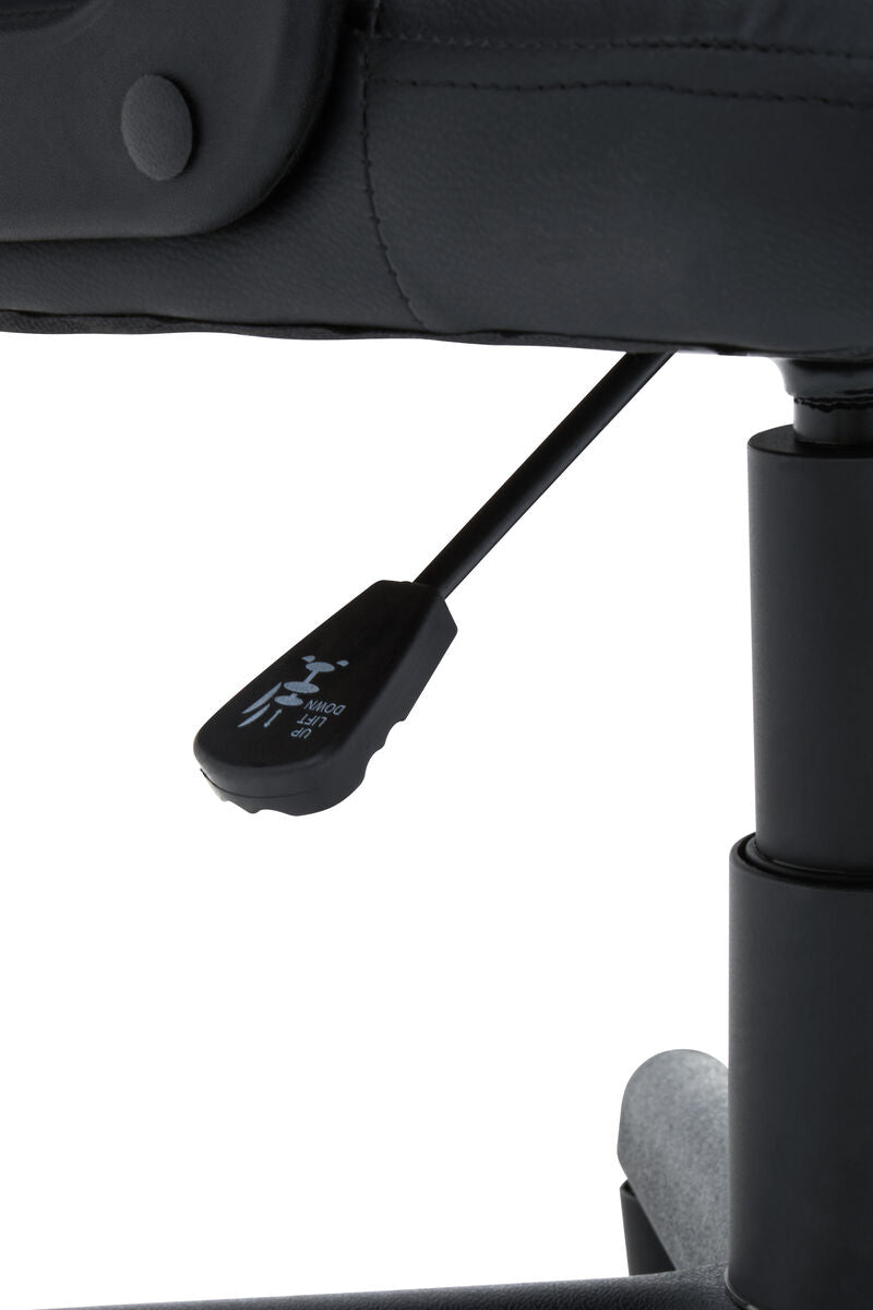 Orsina Brent Small Home Office Chair – Compact Armless Black Desk Chair