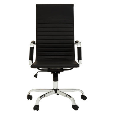 Orsina Brent High Back Home Office Chair – Black Swivel Task Chair