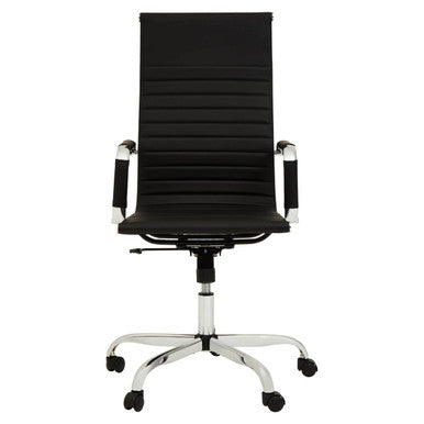 Orsina Brent High Back Home Office Chair – Black Swivel Task Chair