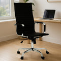 Orsina Brent High Back Home Office Chair – Black Swivel Task Chair