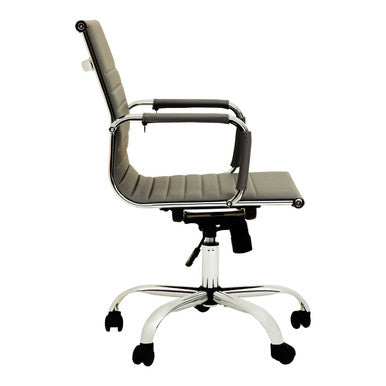 Orsina Brent Black Low Back Home Office Chair – Compact Swivel Task Chair