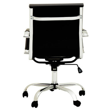 Orsina Brent Black Low Back Home Office Chair – Compact Swivel Task Chair