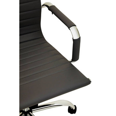 Orsina Brent Black Low Back Home Office Chair – Compact Swivel Task Chair