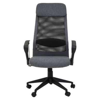 Orsina Brent Mesh Office Chair – Ergonomic Grey Fabric Desk Chair