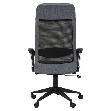 Orsina Brent Mesh Office Chair – Ergonomic Grey Fabric Desk Chair