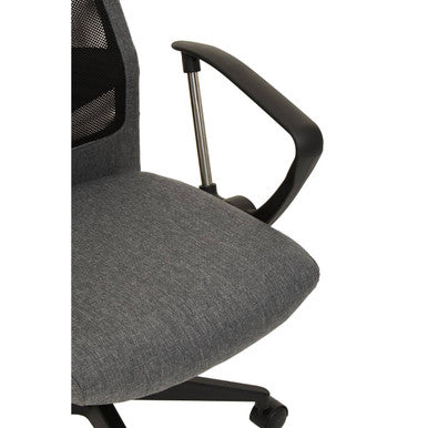 Orsina Brent Mesh Office Chair – Ergonomic Grey Fabric Desk Chair
