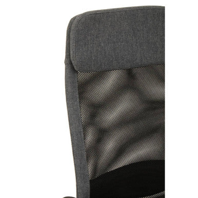 Orsina Brent Mesh Office Chair – Ergonomic Grey Fabric Desk Chair