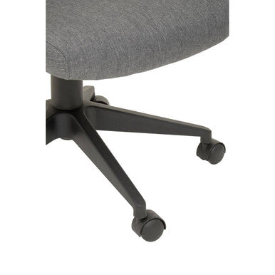Orsina Brent Grey Mesh and Fabric Home Office Swivel Desk Chair