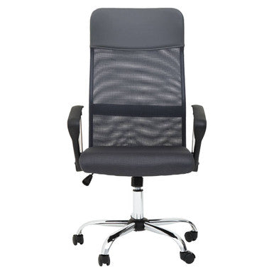 Orsina Brent Grey Mesh Office Chair – Ergonomic Breathable Swivel Desk Chair