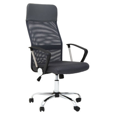 Orsina Brent Grey Mesh Office Chair – Ergonomic Breathable Swivel Desk Chair