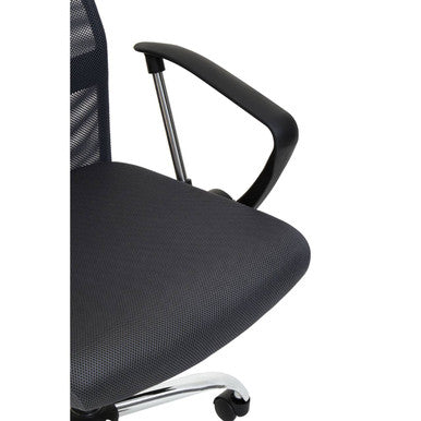 Orsina Brent Grey Mesh Office Chair – Ergonomic Breathable Swivel Desk Chair