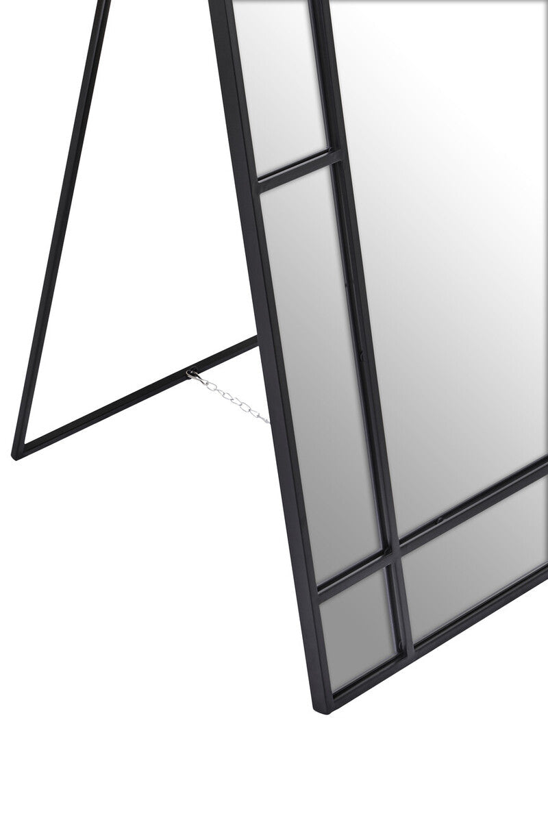 Orsina Tiana Full Length Floor Mirror – Black Metal Mosaic Frame