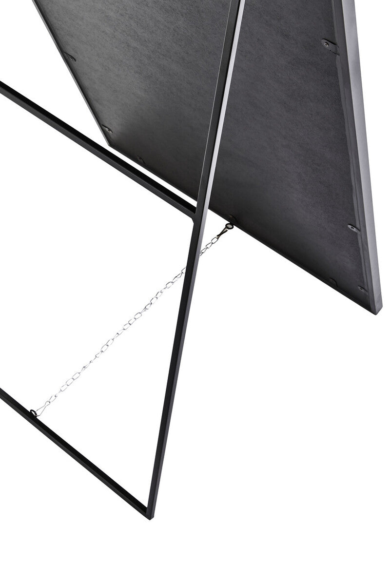 Orsina Tiana Full Length Floor Mirror – Black Metal Mosaic Frame
