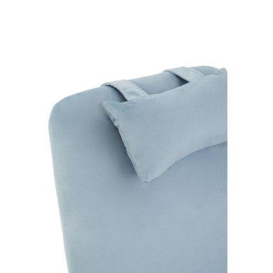 Orsina Stockholm Blue Velvet Rocking Chair | Modern Nursery Accent Seat