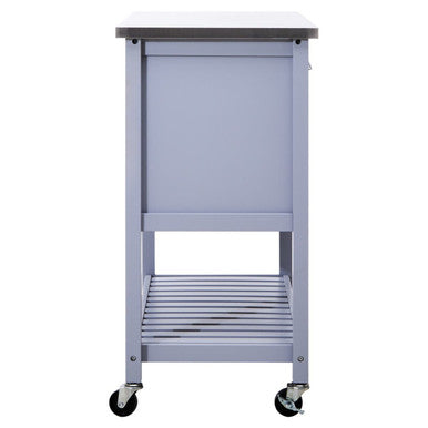 Orsina Frankfurt Grey Kitchen Trolley – Rolling Utility Storage Cart