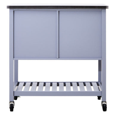 Orsina Frankfurt Grey Kitchen Trolley – Rolling Utility Storage Cart