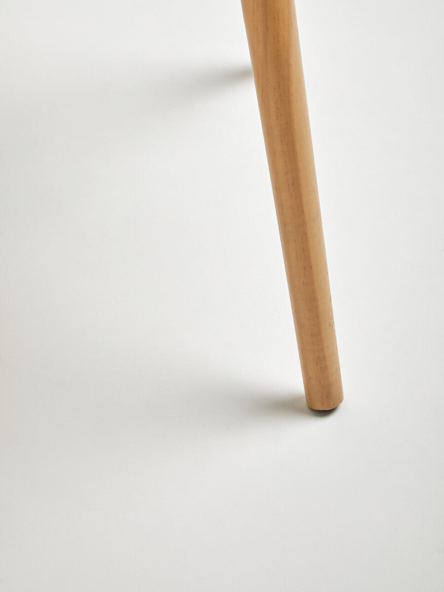 Orsina Viborg Round Wooden Side Table with Hidden Storage - Natural