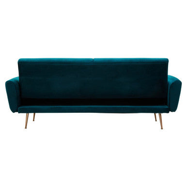 Orsina Hatton Green Velvet Sofa Bed – Mid-Century Convertible Guest Bed
