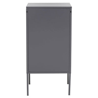 Orsina Academy Grey One Door Locker Cabinet | Slim Metal Storage