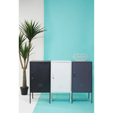 Orsina Academy Grey One Door Locker Cabinet | Slim Metal Storage
