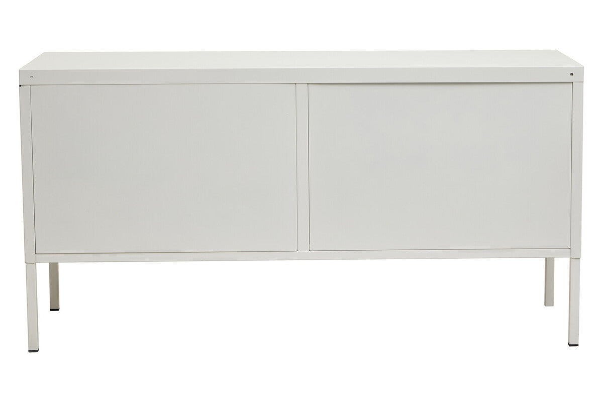 Orsina White Metal Locker Cabinet – Two Door Modern Storage Unit