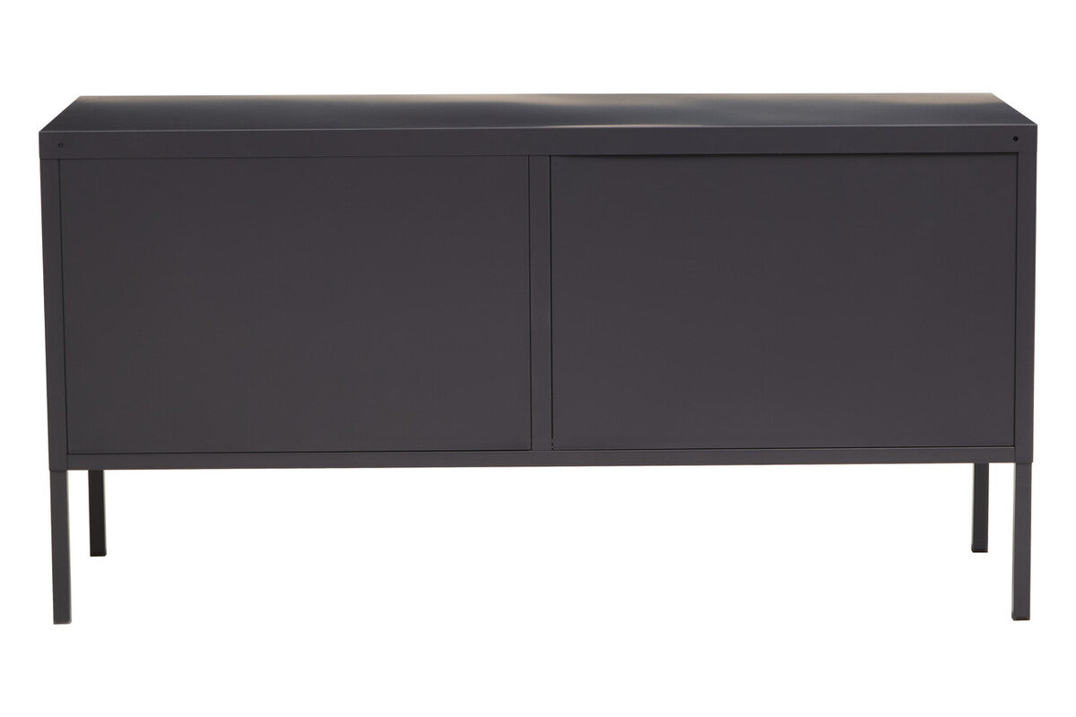 Orsina Academy Two Door Grey Metal Locker Cabinet | Modern Storage