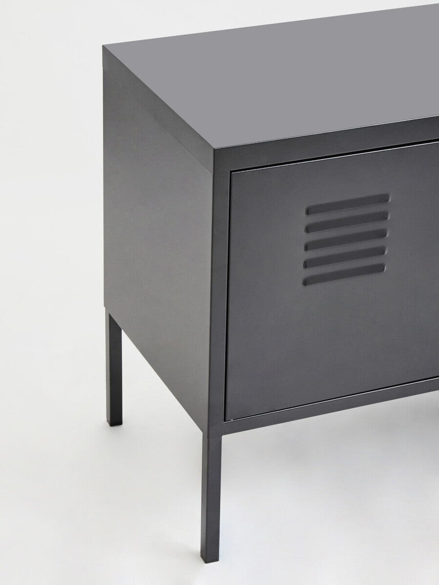 Orsina Academy Two Door Grey Metal Locker Cabinet | Modern Storage