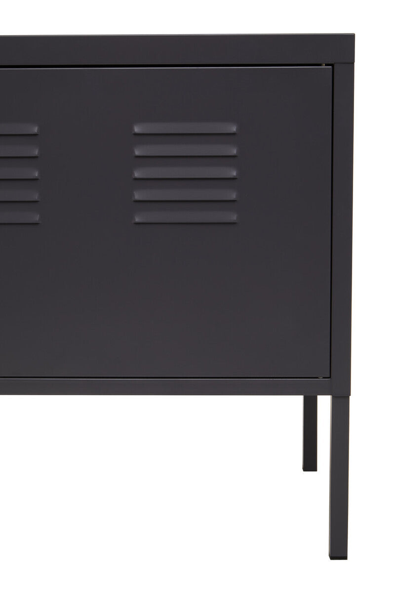 Orsina Academy Two Door Grey Metal Locker Cabinet | Modern Storage