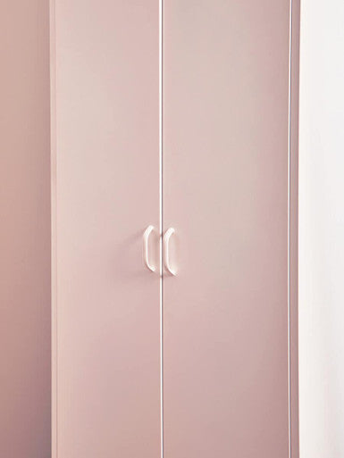 Orsina Academy White Two-Door Locker Style Wardrobe – Metal Storage