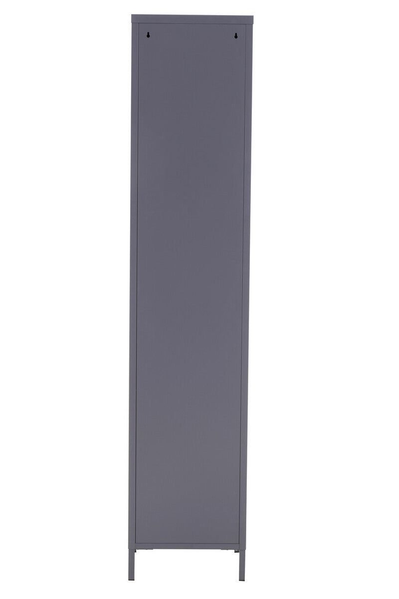 Orsina Academy Grey Tall One Door Metal Locker Storage Cabinet